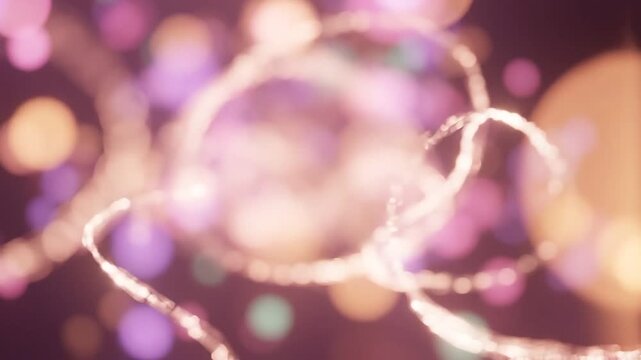 A Captivating Swirl of Colorful Lights and Bokeh Effects Creating an Enchanting Background for Visual Inspiration and Artistry