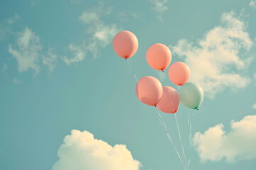 Fototapeta premium Dreamy Balloons