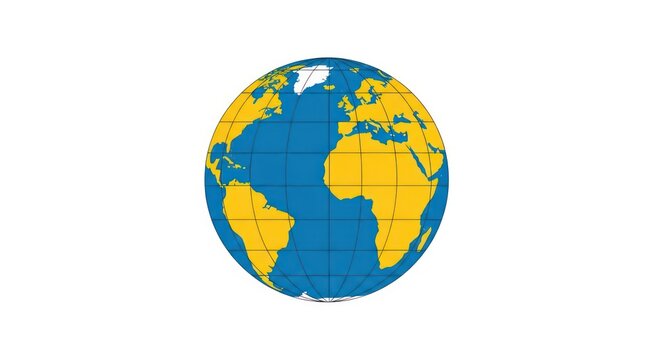 Globe Earth Planet World Map.
