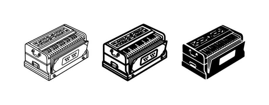Retro Cassette Player Icons, Vintage Audio Device Graphics