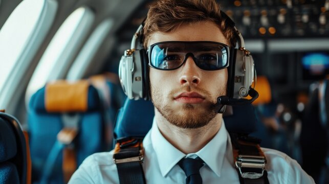 Airline training session featuring students engaged in preparation for aviation exams and assessments