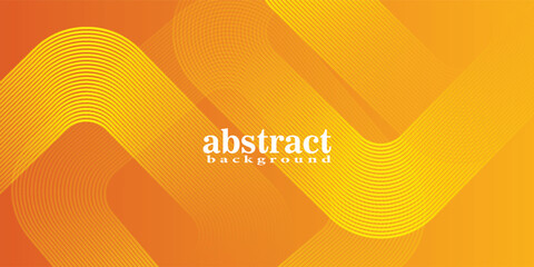 Orange abstract background. Minimal pattern. Vibrant gradient geometric lines. Modern design. Suit for banner, cover, business, flyer, poster, website, brochure, corporate © Alice