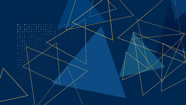 Abstract geometric vector illustration with interconnected shapes and lines