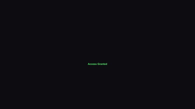 A dark screen shows a circular user icon and input fields for credentials, with a 'Forgot Password' link and a green 'Submit' button glowing in the center.