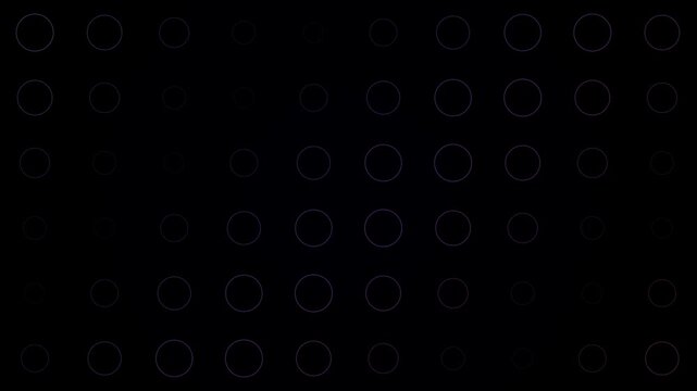 This video content displays a dark abstract background filled with numerous faint glowing hexagonal shapes creating a mesmerizing geometric pattern suitable for digital projects.