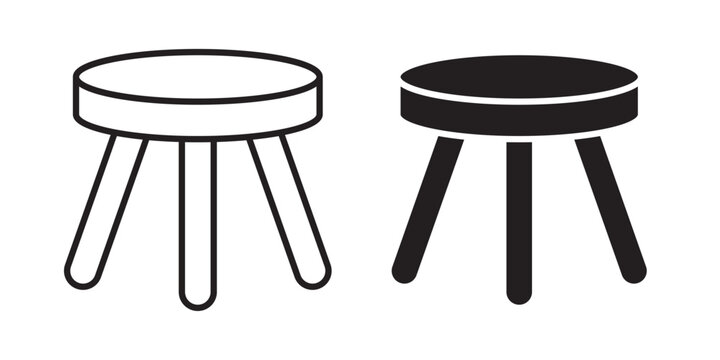 Three legged stool icon