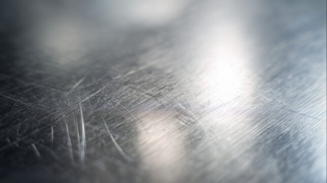 Scratched metal surface with mineral texture reflecting light creating aesthetic terracotta inspired abstract background