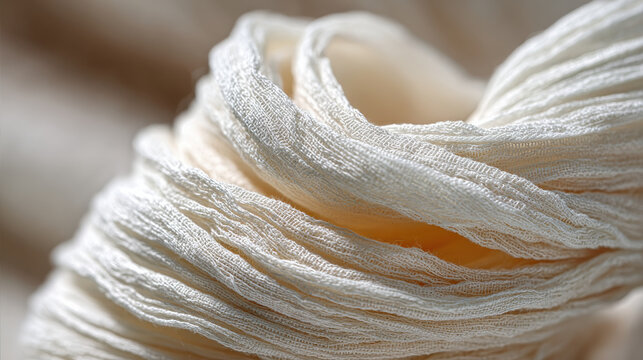 Soft terracotta fabric with mineral texture creating aesthetic and delicate textile close up image