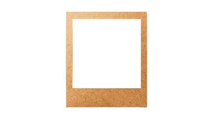 Polaroid photo frame, instant camera picture, brown border, blank white space, nostalgic photography prop © GraphicsWorld