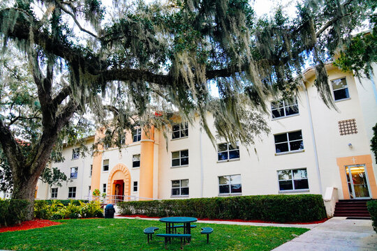 St. Leo, Florida, USA - 10 04 2025: Saint Leo University, A Top Catholic University in Florida.	