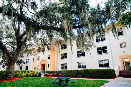 St. Leo, Florida, USA - 10 04 2025: Saint Leo University, A Top Catholic University in Florida.	