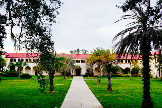 St. Leo, Florida, USA - 10 04 2025: Saint Leo University, A Top Catholic University in Florida.	