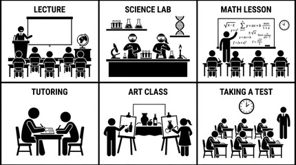 Fototapeta premium Teacher's day diverse educational settings for learning and growth