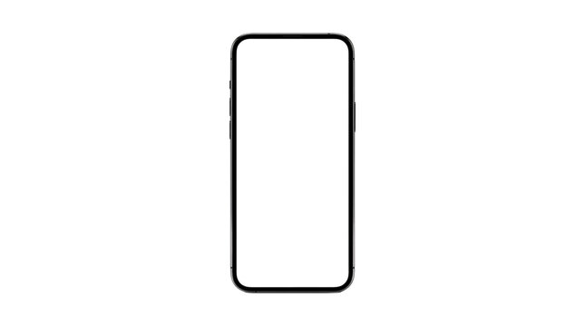 Simple black rectangle outline, minimalist shape, geometric icon, white background