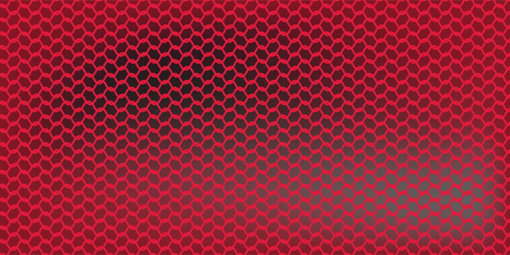 Red dotted wave pattern background. Red grill mesh, net, or fence vector pattern background