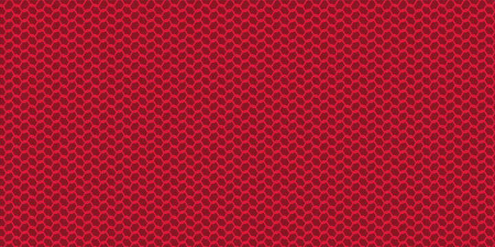 Red dotted wave pattern background. Red grill mesh, net, or fence vector pattern background