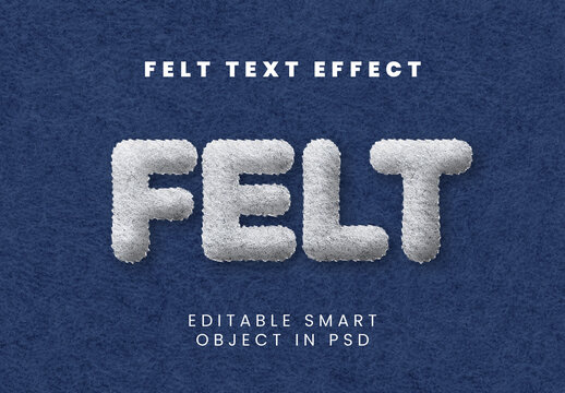 Felt Text Effect