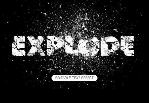 Explode Blur Text Effect
