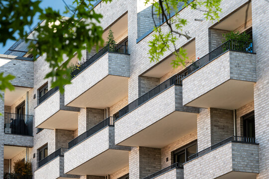 Balconies on modern building