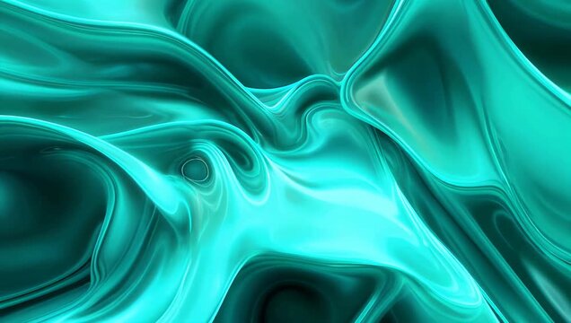 Striking and high definition 4K looping background featuring silk like waves of intense neon green drifting continuously across a dark canvas bringing a futuristic high tech motion aesthetic to