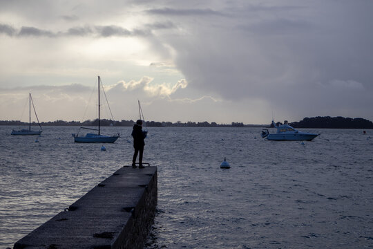 pier at sunset