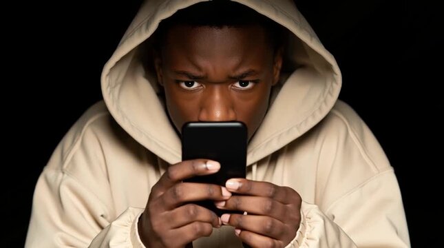 Dark Brown skin Internet user is reading and replying comments under their posts