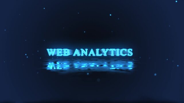Web analytics word on marketing