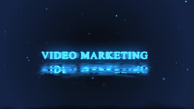 Video marketing word on marketing