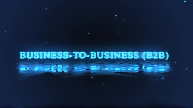 Business-to-business (B2B) word on marketing