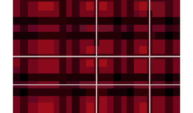 Dark Red Lumberjack Plaid Seamless Pattern Vector Textile Background