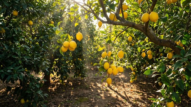 lemon tree in the garden