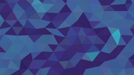 Fototapeta premium Abstract dark blue and purple low poly geometric background