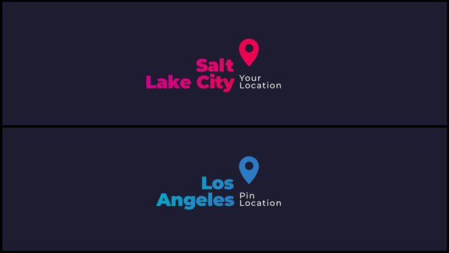 Modern Side Pin Location Animation Right Side