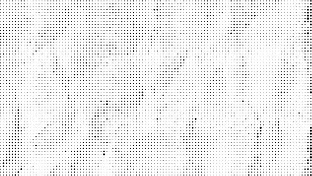 Abstract Black Halftone Dots Pattern Background with Geometric Wave Texture