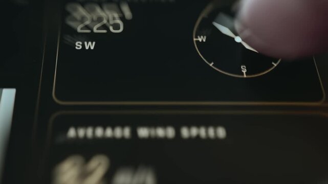 Wind direction and average wind speed metrics