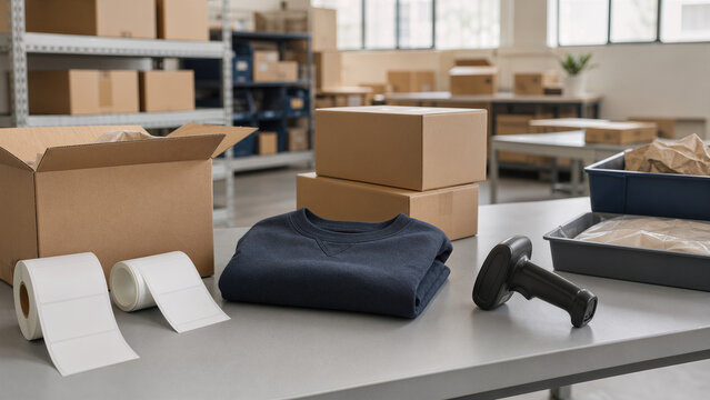 Table de traitement des retours e-commerce en entrep&ocirc;t