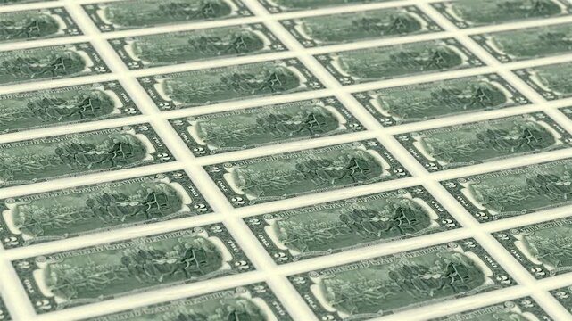 2b Money Stack - Dollars Motion Graphics