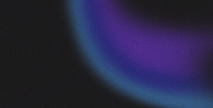Blue purple black grainy gradient banner background website page header abstract noise effect design 
