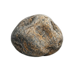 Fototapeta premium Isolated stone illustration, realistic single rock asset on transparent background