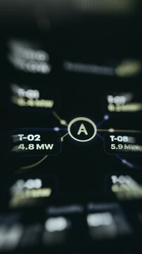 Power generation and grid flow dashboard with live energy monitoring