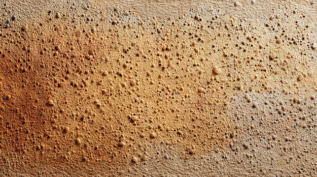 Terracotta mineral texture with aesthetic porous surface showing natural roughness and warm earthy tones in close up detail