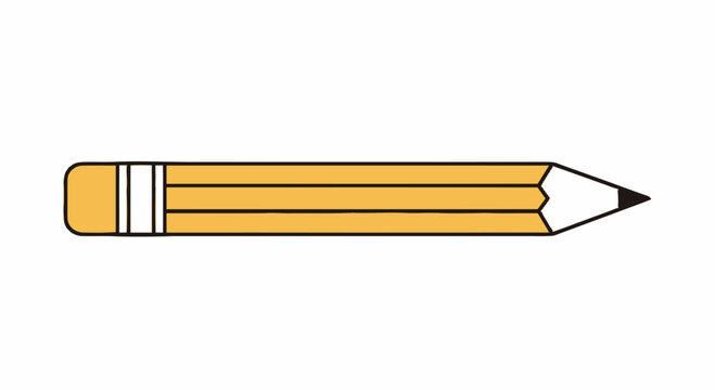 Yellow Pencil Writing Instrument Office.