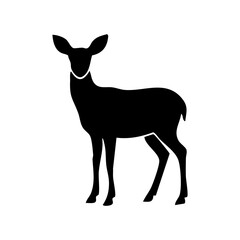 Fototapeta premium Vector silhouette of a deer