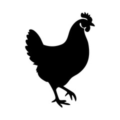 rooster silhouette vector © Menhikki