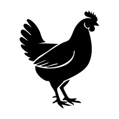 rooster silhouette vector © Menhikki