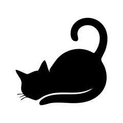 cat vector silhouette © Menhikki