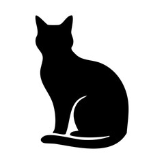 cat vector silhouette © Menhikki