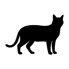 cat vector silhouette © Menhikki