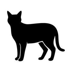 cat vector silhouette © Menhikki