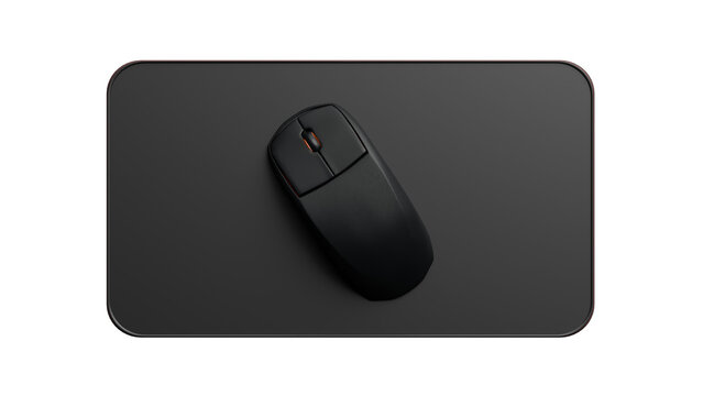 Wireless Computer Mouse on Mouse Pad